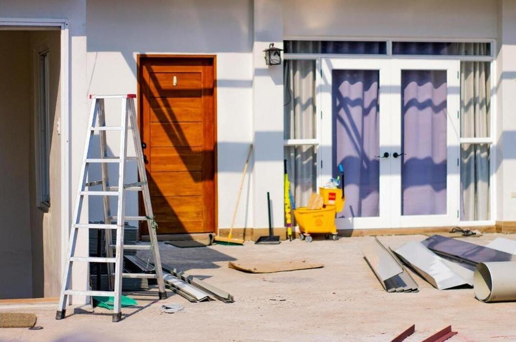 Property repair and preservation work in progress